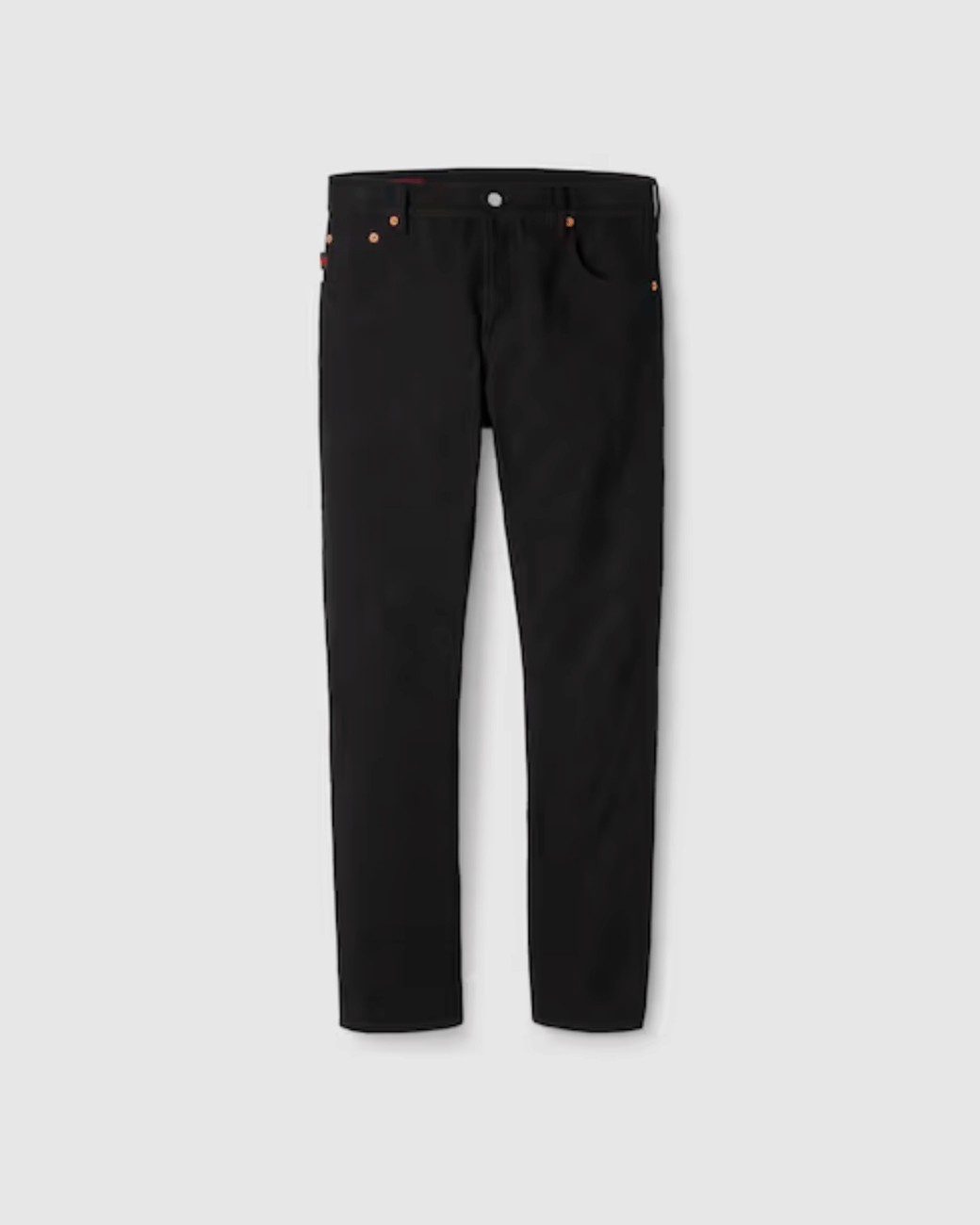 1 (1) GG denim jacquard pant in black - Image 1