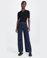 Veronica Beard Women's Blue Taylor High Rise Wide Leg Jean - Image 3