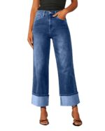Scoop Women's and Women's Plus Benton Cuffed Ankle Jeans