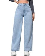 VBEAUTI Women Solid Jean Boyfriend Fit High-Rise Stretchable Jeans