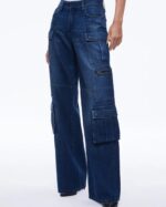 alice + olivia - Cay wide-leg cargo jeans - size 25
