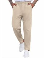 COOFANDY Men's Casual Pants Relaxed Fit Flat Front Expandable Waist Chino Slack Trousers - Image 3