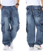 Pro Club Men's Heavyweight Baggy Fit Denim Cargo Pant - Image 2