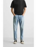 Men's Slim Fit Jeans in Mid Blue - Zara - Image 3